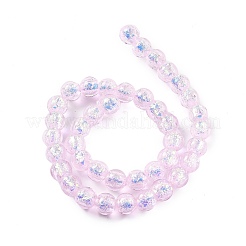 Brins de perles en verre soufflé faites à la main&nbsp;FOIL-K003-06B-17