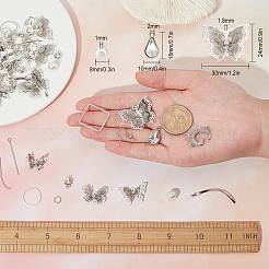 DIY-Sets zur Herstellung von Schmetterlings-Ohrhängern&nbsp;DIY-SC0018-68