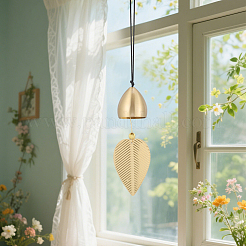 Латунные подвески-колокольчики&nbsp;HJEW-WH20816-010G-F