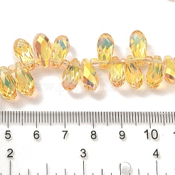 Стеклянные бусины с гальваническим покрытием &nbsp;EGLA-B006-01A-HP03