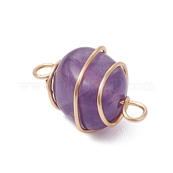8 pièce 8 styles jaspe rouge naturel et œil de tigre et aventurine verte et lapis-lazuli et améthyste et cristal de quartz et jade topaze&nbsp;PALLOY-JF03017