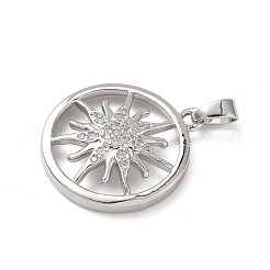 Латунные микро проложить кубического циркония подвески&nbsp;KK-P334-09P