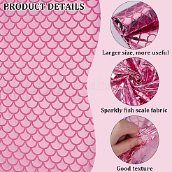 Полиэстеровая ткань с рыбьей чешуей&nbsp;DIY-WH20063-038B