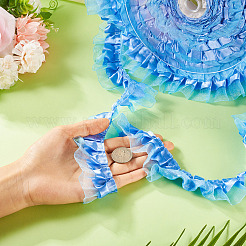 1 шт. двухслойных плиссированных атласных лент из органзы&nbsp;ORIB-TA0001-06D