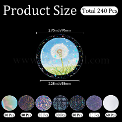 240 pieza de película de plástico transparente para insignia&nbsp;DIY-CP0013-96