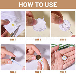 Kits para hacer broches de hierro con forma de cúpula&nbsp;DIY-CA0007-05