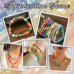 2 нить бусины-рондель из натурального окрашенного малайзийского нефрита&nbsp;G-PA0001-84