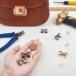 12 Satz 3 Farben Zinklegierung Tasche dekorieren Verschluss&nbsp;PALLOY-CA0001-85