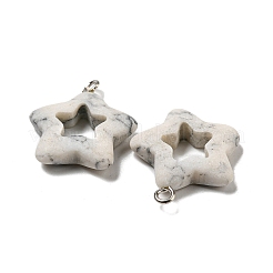 Синтетические бирюзовые подвески&nbsp;G-G075-01A