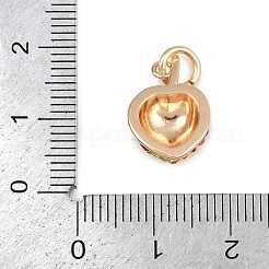 Подвески латунные горный хрусталь&nbsp;KK-B145-02G-02