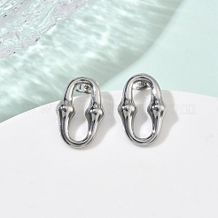 Овальные подвески из нержавеющей стали 304&nbsp;SJEW-C009-01P