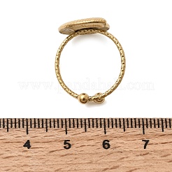 Кольца для пальцев в форме раковины из нержавеющей стали 304 для женщин.&nbsp;RJEW-A091-16G