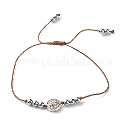 Set di bracciali con perline intrecciate in ematite sintetica&nbsp;BJEW-JB07488