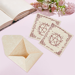 36 Stück Grußkarte aus Papier mit Pentagrammmuster (Tarotkarte).&nbsp;WICR-CN0001-04
