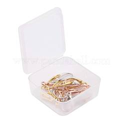 9 пара 3-х цветных латунных крючков для серег&nbsp;KK-ZZ0001-01