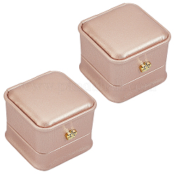 2 шт. подарочные коробки для колец из искусственной кожи&nbsp;LBOX-CL0004-04