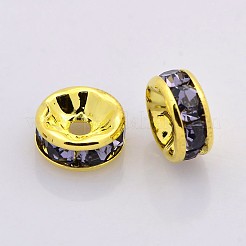Perline distanziatori strass in ottone&nbsp;RB-A014-Z8mm-18G