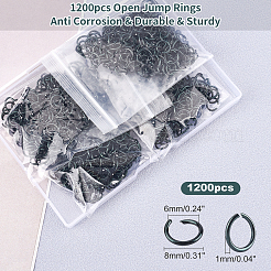 Долговечные открытые соединительные кольца из алюминия с покрытием&nbsp;ALUM-PH0001-07EB