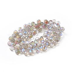 Прозрачные стеклянные бусины гальваническим пряди&nbsp;EGLA-F152B-HR01