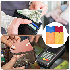 32 шт. 8-цветный держатель для удостоверения личности из алюминия и пластика&nbsp;AJEW-CN0004-15