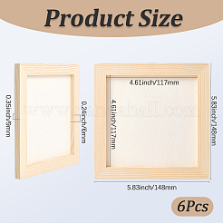 Bricolage enfants décoration en bois cadre photo en argile&nbsp;WOOD-WH20008-07F