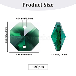 120 Stück galvanisierte Glasverbindungsstücke&nbsp;GLAA-SP0001-73A
