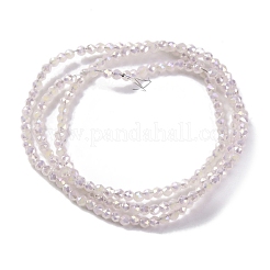 Стеклянные бусины с гальваническим покрытием &nbsp;EGLA-H107-01A-A02