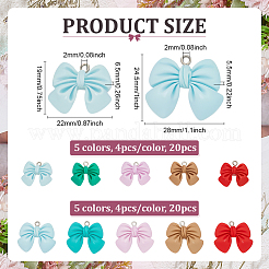 40шт 10 стиля непрозрачные подвески из смолы&nbsp;FIND-ME0002-32