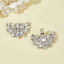 1 пара съемных пряжек для обуви из сплава в форме цветка&nbsp;FIND-HY0002-13