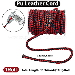 10 м круглый плетеный шнур из искусственной кожи&nbsp;LC-GF0001-13A