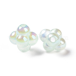 УФ-покрытие радужными переливающимися акриловыми бусинами&nbsp;OACR-C010-13D