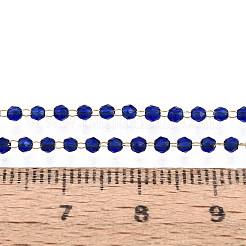 Catene a maglie rotonde sfaccettate in acciaio inossidabile 304 fatte a mano&nbsp;CHS-N008-06G-01