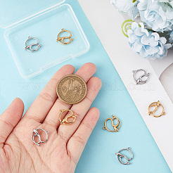 8 шт. 2-цветное ионное покрытие (IP) из нержавеющей стали 304 подвески&nbsp;STAS-UN0045-45