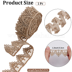 Ruban de bordure en dentelle brodée en polyester de 5 mètre&nbsp;OCOR-CY0001-23D