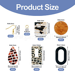 Набор для изготовления акриловых сережек с геометрией своими руками&nbsp;DIY-TA0009-28