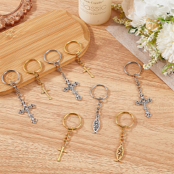 1 set portachiavi in lega di ottone e stile tibetano&nbsp;KEYC-CP0001-31