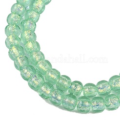 Fili di perline di lampwork in lamina fatti a mano&nbsp;FOIL-K003-04D