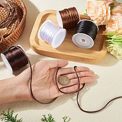 4 Rolle Nylon-Rattail-Satinschnur in 4 Farben&nbsp;NWIR-TA0001-42
