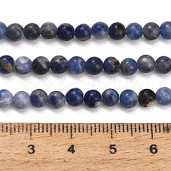 Natürliche Südafrika-Sodalith-Perlenstränge&nbsp;LS-G-S259-35-4mm