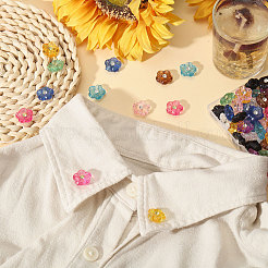 100 шт. двухцветные пластиковые пуговицы с тремя отверстиями&nbsp;BUTT-CA0001-65