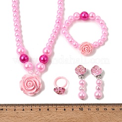 Симпатичные детские наборы украшений из пластикового сплава в виде единорога&nbsp;FS-WGF4311-06