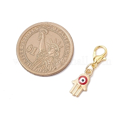 Подвесные украшения из эмали из сплава 4 шт.&nbsp;HJEW-JM03749