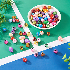 120шт 6 стиля акриловые бусины&nbsp;OACR-TA0003-78