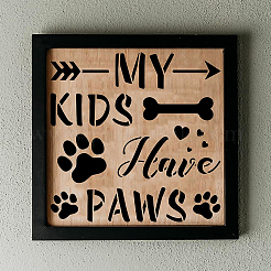 Modelli di stencil per pittura da disegno riutilizzabili in plastica&nbsp;DIY-WH0172-960