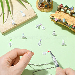 10pcs 10 styles de pendentifs en émail en alliage&nbsp;FIND-YW0013-06