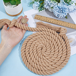 1 handgefertigtes Taillenband aus Baumwollleinenseil mit Knoten&nbsp;AJEW-CP0011-14A