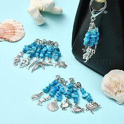 30 шт. 15 стиля подвеска из сплава на тему океана&nbsp;HJEW-CJ00038