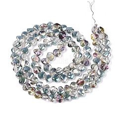 Chapelets de perles en verre transparent électrolytique&nbsp;EGLA-N017-05A-A05