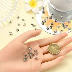 45 шт. 3 стиля нержавеющая сталь чашка жемчуг штифт кулоны булавки&nbsp;STAS-YW0003-09