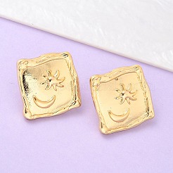 Серьги-гвоздики из нержавеющей стали 304&nbsp;EJEW-D309-01G